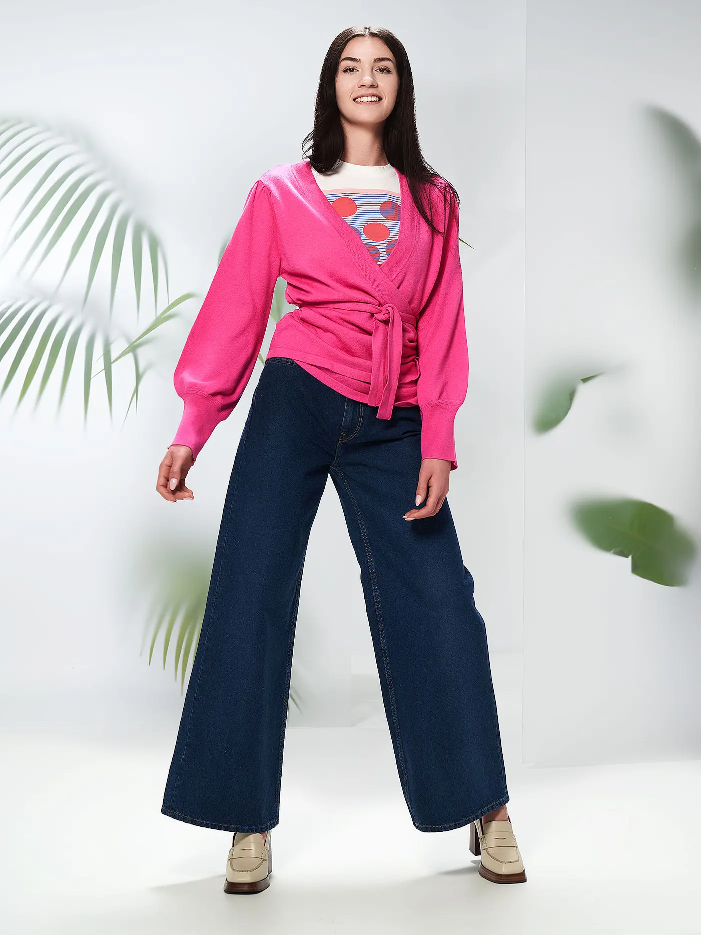 MUD JEANS | Jeans Wide Leg Wyde Sara | blau